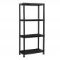 Marbueno 4-Shelf Plastic Shelf 61x31x131 cm