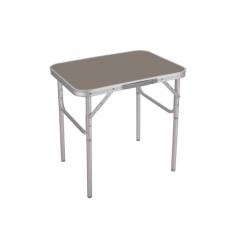 Mesa Plegable Marrón de Aluminio 60X45 60 cm para Camping y Playa Marbueno Summer