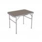 Marbueno mesa plegable marron aluminio camping y playa
