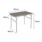 Mesa Plegável Marbueno Alumínio 90x60 cm