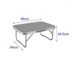Marbueno Mesa Plegable Gris para Camping y Playa
