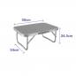 Marbueno Mesa Plegable Gris para Camping y Playa 56X34X24,5 cm MARBUENO SUMMER 10015G