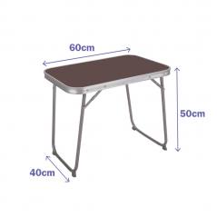 Mesa Plegable Marron Acero 60X40X50 cm Marbueno Summer