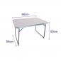 Mesa Plegable Blanco Acero Marbueno 80x60x50 cm