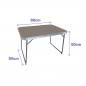 Mesa Plegable Marron Acero 80x60x50 cm Camping y Playa Marbueno