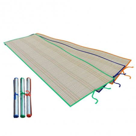 Esterilla Marbueno con asas de aluminio verde 60x180 cm