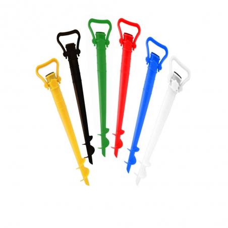 Marbueno pincho parasol plastico color azul 44 cm jardin piscina