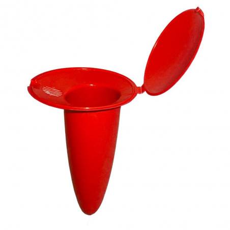 Marbueno Contenedor Ecologico Plastico Color Rojo 12,5x10x7,3 cm