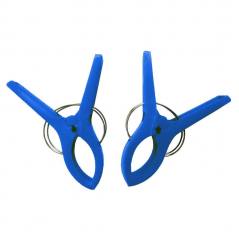 Marbueno Pinzas de Plastico para Silla de Playa Color Azul Set 2 uds