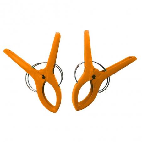 Marbueno Pinzas de Plástico para Silla de Playa Color Naranja Set 2 uds