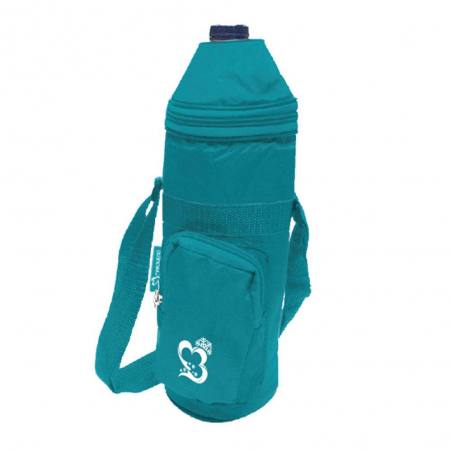 Marbueno botellero poliéster color azul 1,5L 33x10 cm