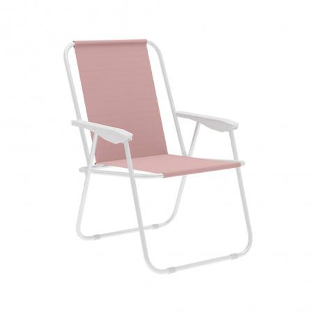 Marbueno Silla Plegable Surtido Color Rosa Acero Playa y Piscina