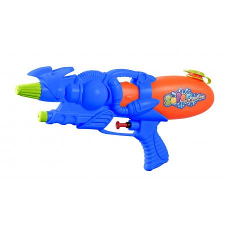 Marbueno Pistola de Agua Plástico Presión Color Azul 29x14 cm para Jardín, Piscina y Playa MARBUENO SUMMER 10227A