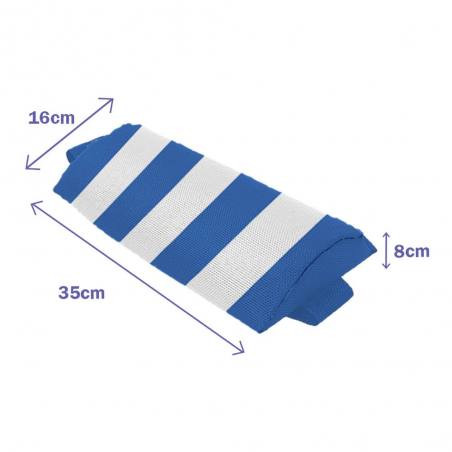 Marbueno Cojin Para Tumbona Color Rayas Blancas y Azules