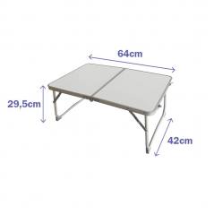 Mesa Plegable Color Blanco Aluminio D13 Camping y Playa MARBUENO SUMMER