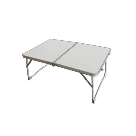 Mesa Plegable Color Blanco Aluminio D13 Camping y Playa MARBUENO SUMMER