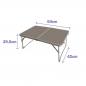 Mesa Plegable Color Marron Aluminio D13 Camping y Playa 64X42X29,5 cm MARBUENO SUMMER 10440M