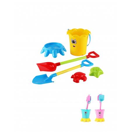 Marbueno conjunto cubo con accesorios color amarillo 47x17 cm