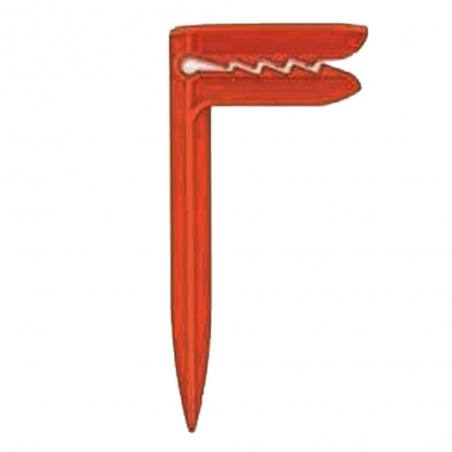 Marbueno Pinza para Toalla Set 4 Unds Plástico Naranja