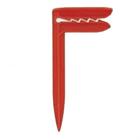 Marbueno Pinza para Toalla Set 4 Unds Plastico Color Rojo