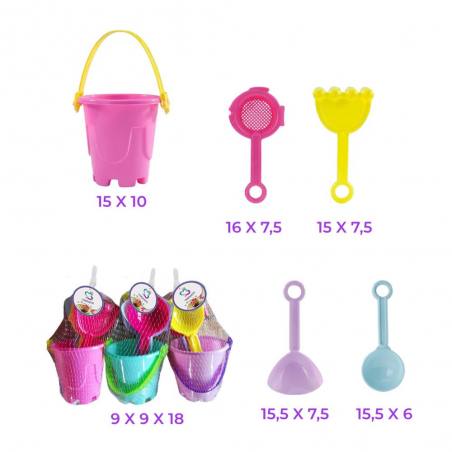 Marbueno Beach Bucket Set with Assorted Accessories