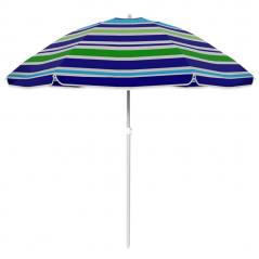 Sombrilla Oxford Aluminio Con Funda Rayas Azul Blanco Verde MARBUENO SUMMER