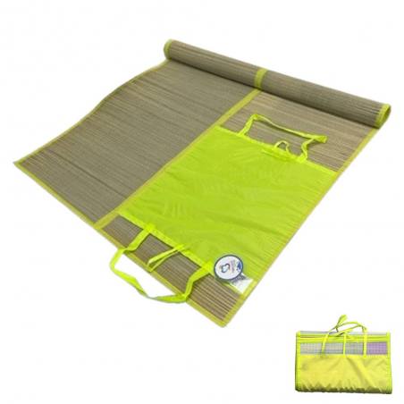 Marbueno Esterilla Con Asa y Bolsillo Color Amarillo 70x180 cm