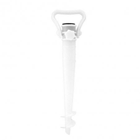 Marbueno Pincho Parasol Plastico Color Blanco 44 cm Jardín