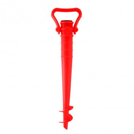 Marbueno Pincho Parasol Plastico Color Rojo 44 cm Jardin Piscina y Playa