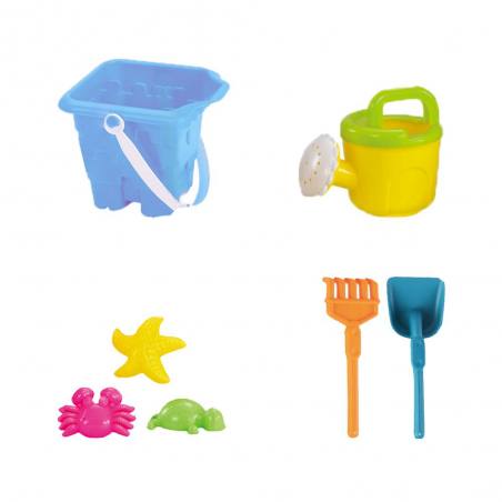 Beach Bucket Set with Accessories for Kids - Blue