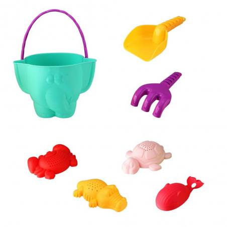 Bucket set with accessories 23x15 cm beach