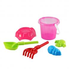 Marbueno Bucket Set with Accessories Pink 26x15 cm