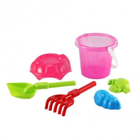 Marbueno Bucket Set with Accessories Pink 26x15 cm
