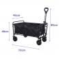 Marbueno carro plegable acero 100 kg negro playa y camping