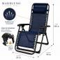Marbueno Folding Lounger for Garden and Pool