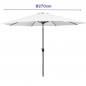 Marbueno 270 cm Outdoor Garden Umbrella Marbueno 270 cm Outdoor Garden Umbrella