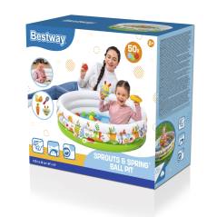 Piscina inflável infantil Bestway 3 aros 102x25 cm