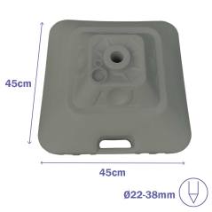 Square Parasol Base 30L for Garden and Terrace
